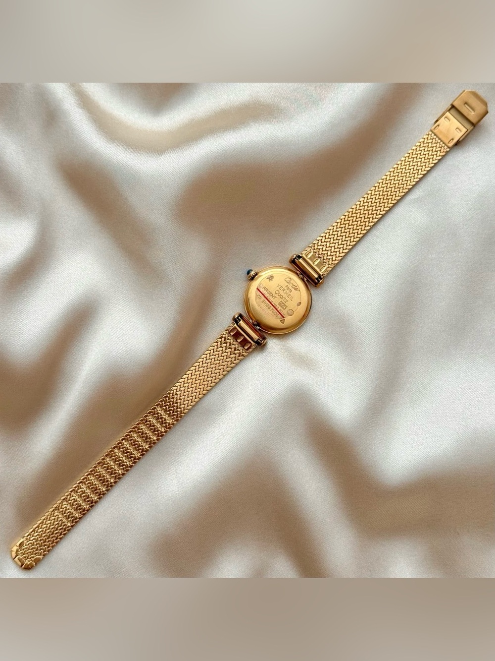 AUTHENTIC VINTAGE CARTIER GOLD WATCH - WITH BOX - Picture 6 of 7
